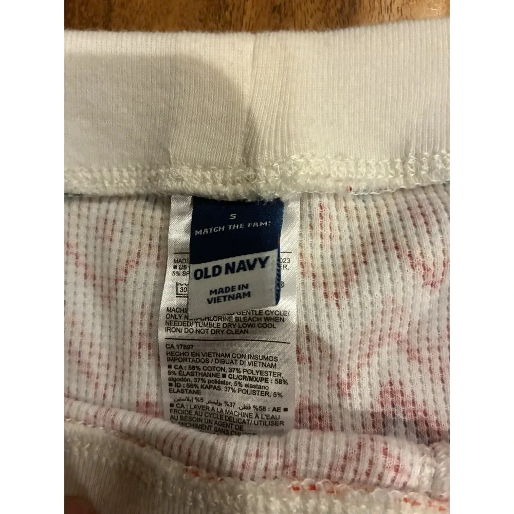 Old Navy Match The Fam Pajama Set Small S Colorful Fair Isle Christmas Tree PJs